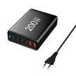 200W GaN High Power Charger - Multi-Device Fast Charging Station