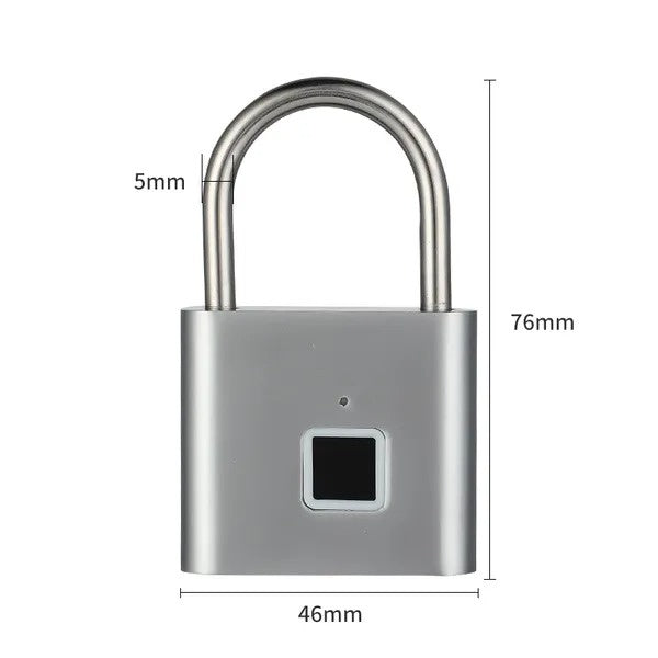 Smart Fingerprint Padlock - Keyless Security Lock with USB Rechargeable Battery | Waterproof