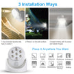 Wireless LED Spotlight - 300 Lumens Motion Sensor Light | 360° Rotatable Battery Operated for Closet & Bathroom
