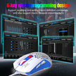 RGB Gaming Mouse - Lightweight Hollow Design Wired E-Sports Mouse with Macro Programming