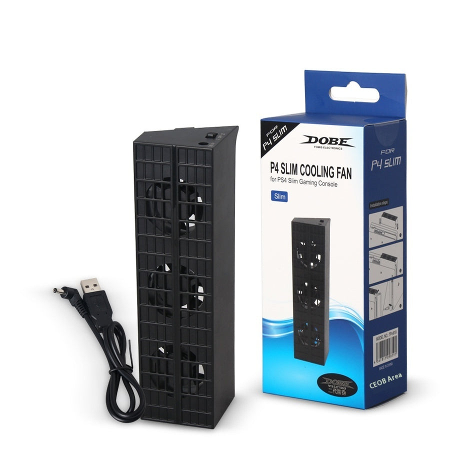 PS4 Slim Cooling Fan - Temperature Control USB Radiator