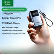 UGREEN 20000mAh Power Bank - 67W-165W Fast Charging with Built-in Cable