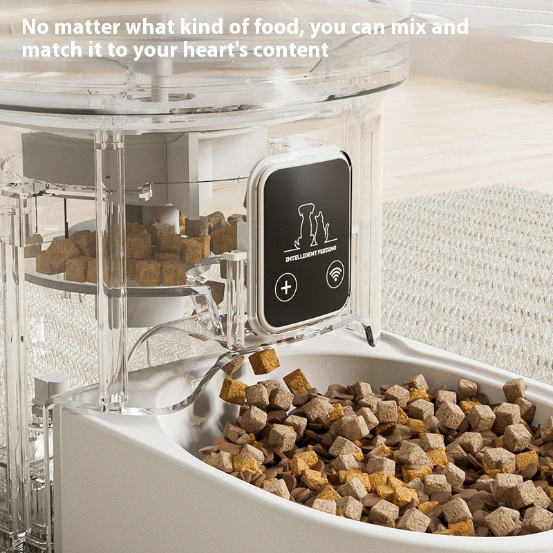 Smart Automatic Pet Feeder 4L - WiFi App Control Cat Food Dispenser with Camera