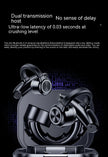Bone Conduction Clip-On Headset - Wireless Bluetooth Earphones with 8-Hour Battery