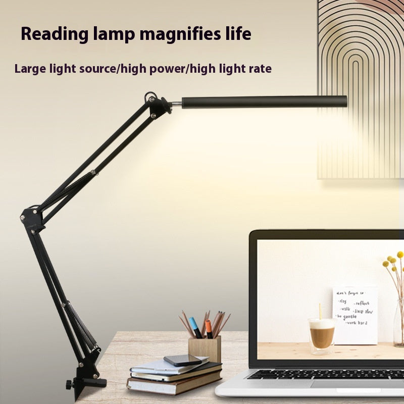 USB Clip-On Desk Lamp - Adjustable LED Task Light with 3 Colors