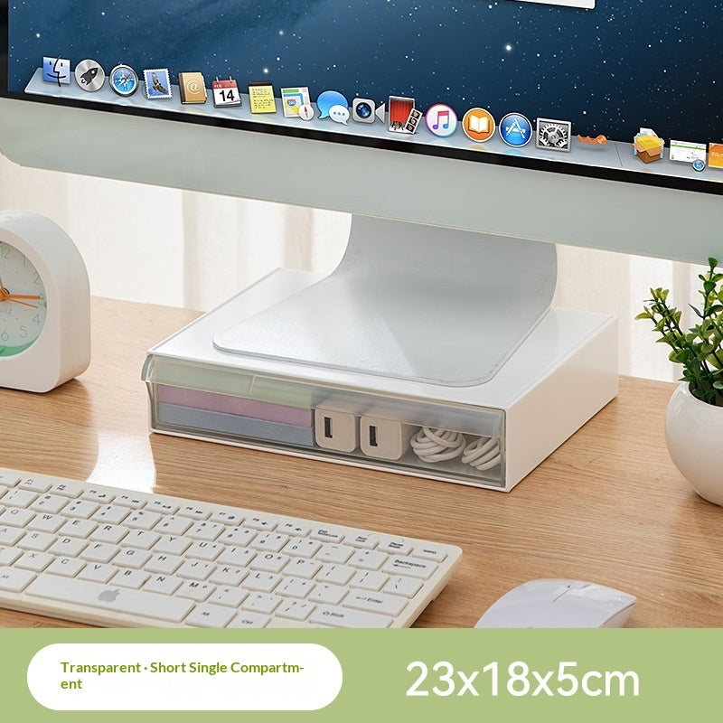 Desktop Monitor Riser with Drawers - Multi-Tier Storage Organizer