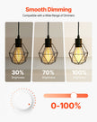 Edison LED Bulbs 6-Pack - Dimmable ST19 7W 800 Lumens | 2700K Warm White Vintage E26 Antique Bulbs