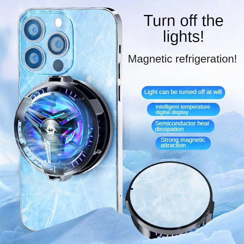 Magnetic Phone Cooler - Semiconductor Radiator with Digital Display
