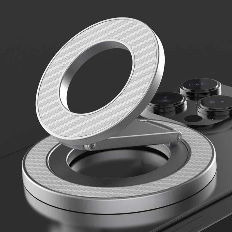 360° Rotating Magnetic Car Phone Holder - Foldable Ring Stand