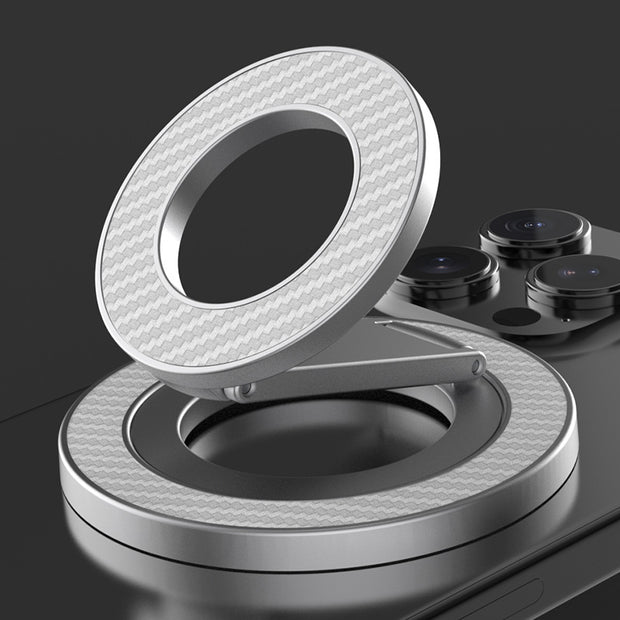 360° Rotating Magnetic Car Phone Holder - Foldable Ring Stand