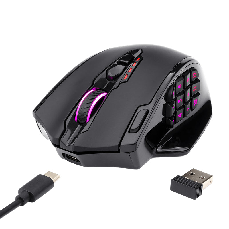 Wireless Rechargeable Gaming Mouse - 2.4GHz Laser Sensor Esports Mouse