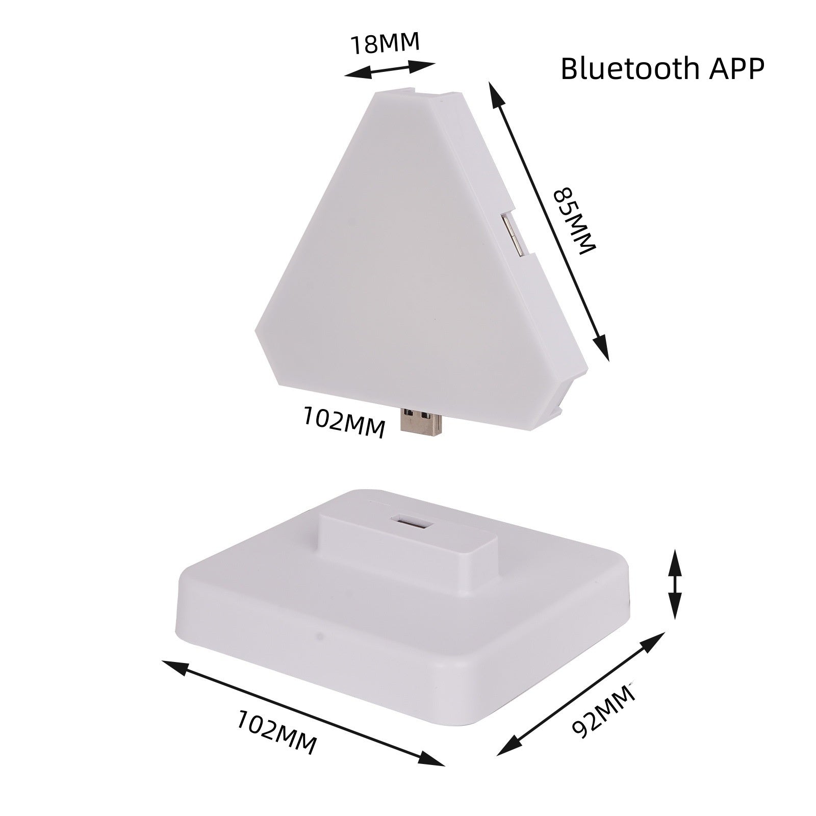 Gaming Ambient Light - RGB Three-Side Quantum Lamp with App Control