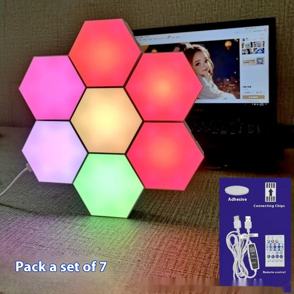 Modular RGB Wall Light Panels - App Controlled Gaming Atmosphere Lighting