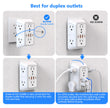 Multi-Functional Power Strip - 6 AC Outlets + 4 USB Ports Wall Socket