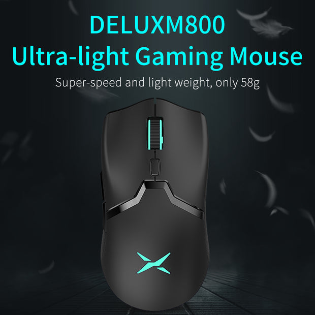 Wireless Gaming Mouse - Rechargeable Dual-Mode Optical High Response Gaming Mouse