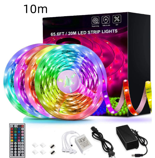 RGB LED Strip Lights - 5050 Flexible Tape for Room & TV Decor