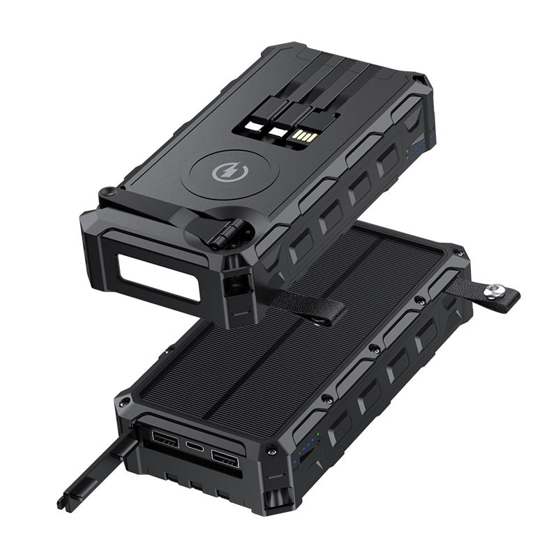 20000mAh Solar Hand Crank Power Bank - Emergency Portable Charger