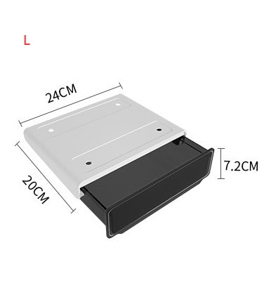 Under Desk Storage Box - Hidden Desktop Drawer Organizer