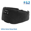 Bluetooth Sleep Mask - 20 White Noise Sounds & 15-Hour Battery