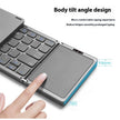 Foldable Bluetooth Keyboard with Touchpad - Portable Wireless