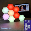 Modular RGB Wall Light Panels - App Controlled Gaming Atmosphere Lighting