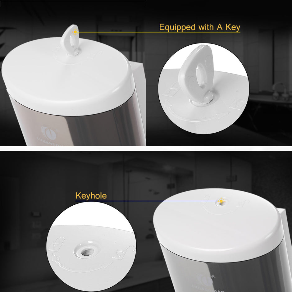 Wall-Mounted Automatic Soap Dispenser - 650ml Touchless Infrared Sensor IPX5 Waterproof