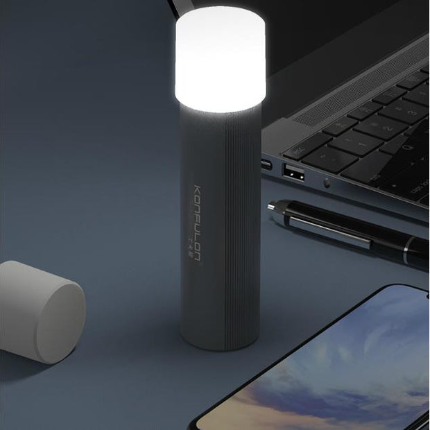 LED Flashlight Power Bank - 5000mAh Portable Charger with Light