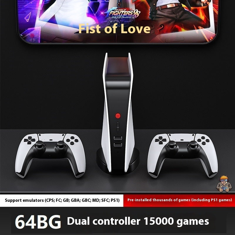 M5 Retro Handheld Game Console - Classic Gaming with Dual Controllers