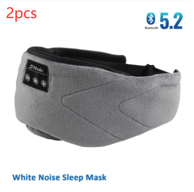 Bluetooth Sleep Mask - 20 White Noise Sounds & 15-Hour Battery