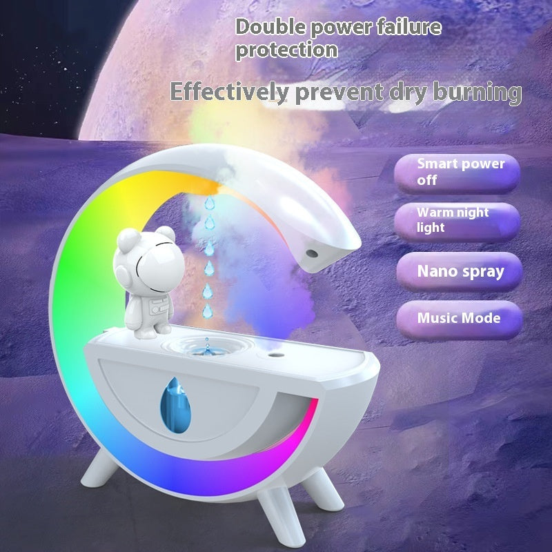Anti-Gravity Water Drop Humidifier - Bluetooth Speaker & LED Light