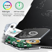 RGB Gaming Mouse Pad - Wireless Charging with USB Hub & LED Lights