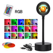 Sunset Projection Lamp - USB LED Night Light | 4 Modes Rainbow Projector for Room Decor & Photography