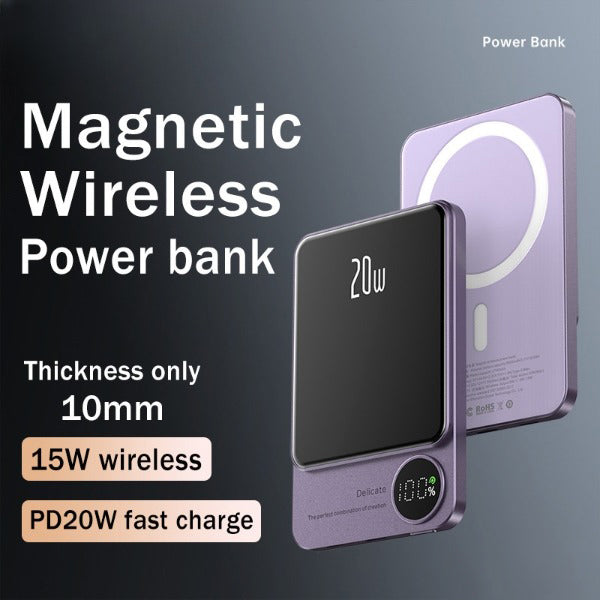 MagSafe Wireless Power Bank - Magnetic Portable Charger for iPhone