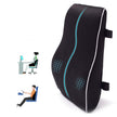 Memory Foam Lumbar Support - Slow Rebound Back Cushion for Car & Office