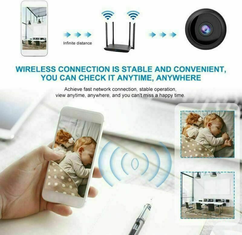 Mini Hidden Spy Camera - 1080P HD WiFi Security Camera with Night Vision | Wireless Nanny Cam