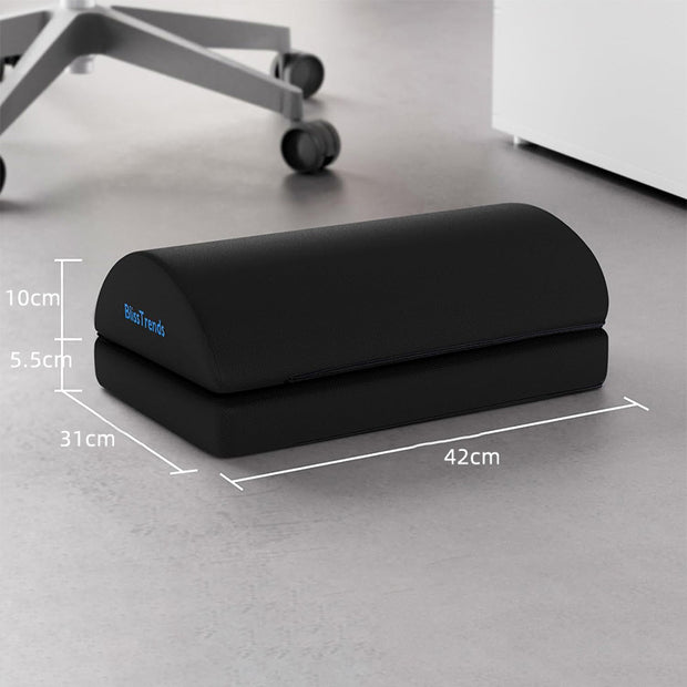 Adjustable Memory Foam Foot Rest - Ergonomic Leg Pillow with Riser