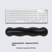 Silicone Keyboard Wrist Rest - Cool Touch Ergonomic Support Pad