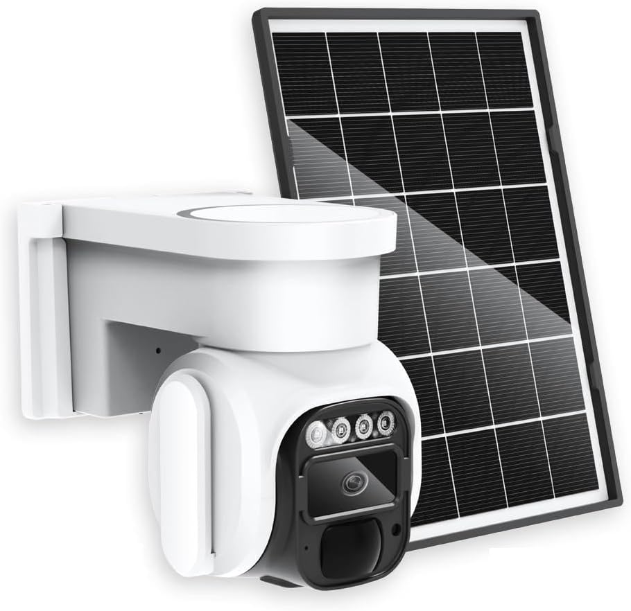 Cellular Security Camera - 4G LTE Solar Powered 2K Outdoor Camera | No WiFi Needed with SIM Card