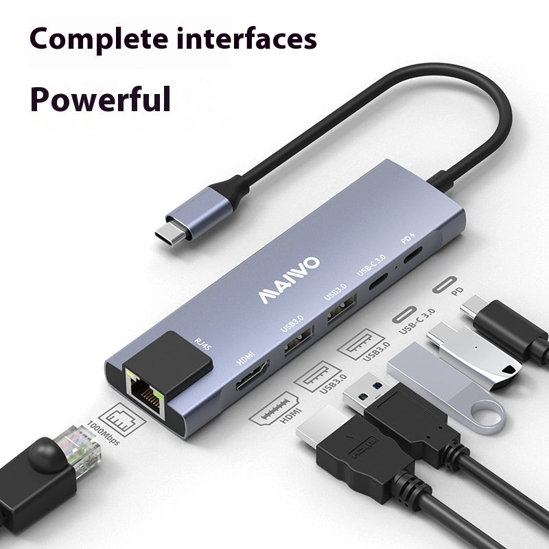 Steam Deck Docking Station - 6-in-1 USB-C Hub with 4K HDMI & Ethernet