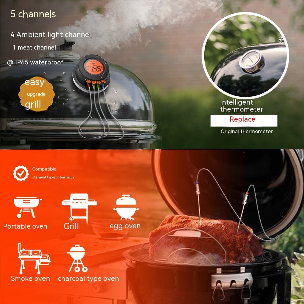 Wireless Bluetooth Meat Thermometer - Digital Food Thermometer for Grilling BBQ Smoking