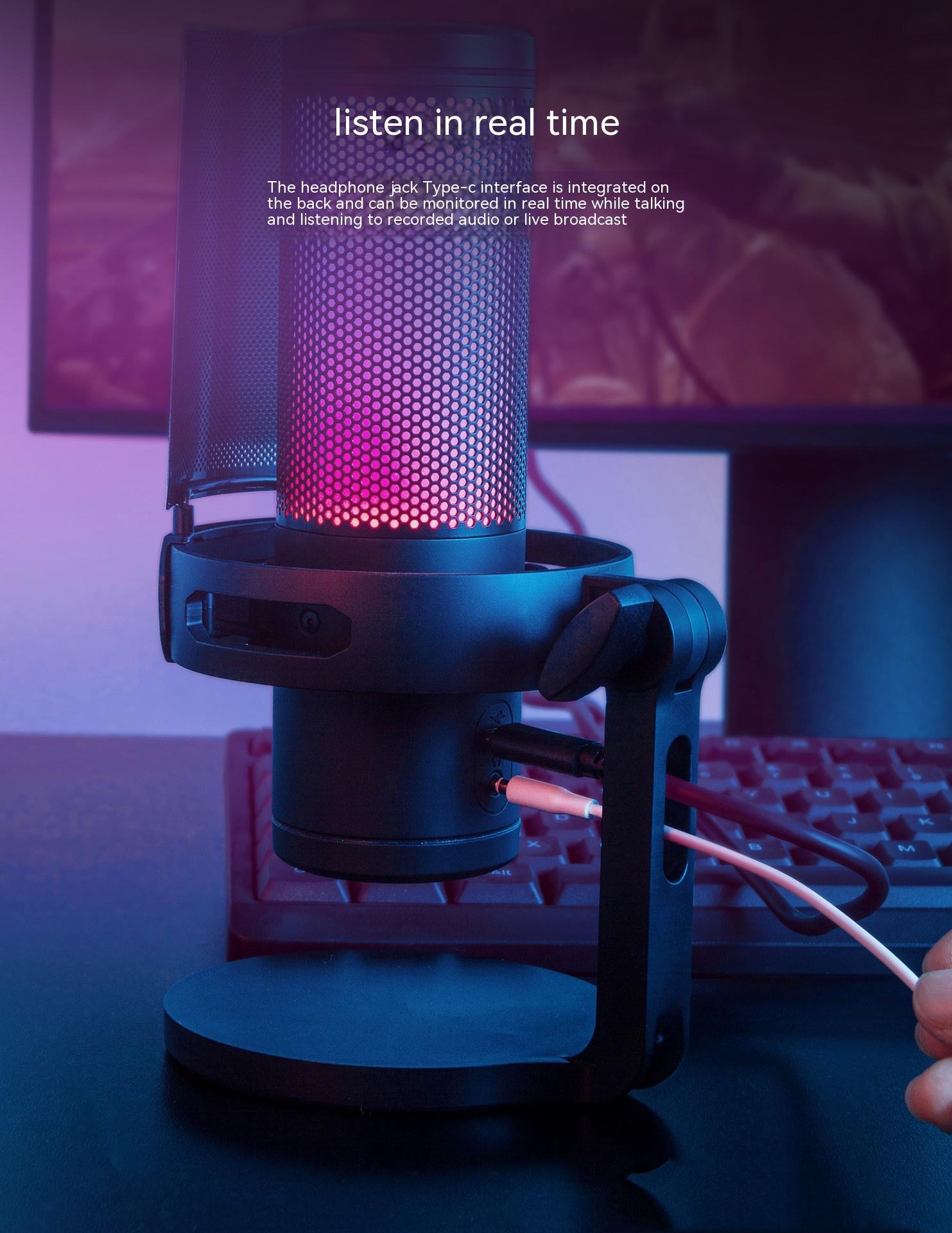 USB Type-C Dual Interface Microphone - Studio Recording Mic