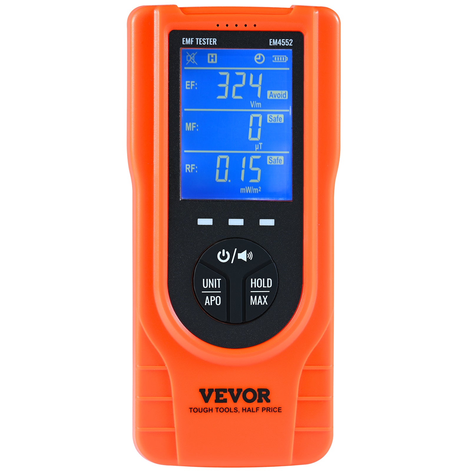 EMF Meter 5Hz-3.5GHz - Rechargeable Electromagnetic Field Radiation Detector | Ghost Hunting Equipment