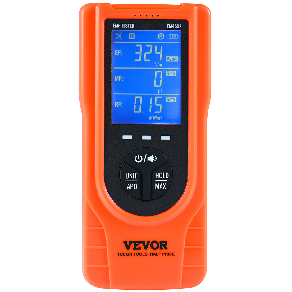 EMF Meter 5Hz-3.5GHz - Rechargeable Electromagnetic Field Radiation Detector | Ghost Hunting Equipment