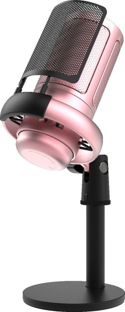 RGB Condenser Microphone - Professional Streaming Mic with Colorful LED Lighting Wired