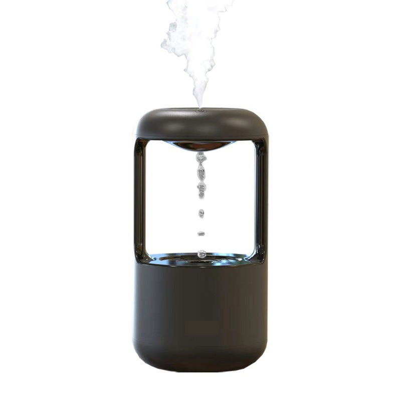Anti-Gravity Water Drop Humidifier - LED Ambient Light & Air Purifier
