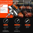 Wireless Bluetooth Meat Thermometer - Digital Food Thermometer for Grilling BBQ Smoking