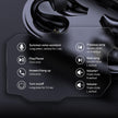Ear Clip Bone Conduction Headphones - Bluetooth 5.2 Open-Ear Wireless