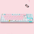 87-Key RGB Mechanical Gaming Keyboard - Green Switch TKL with Metal Panel