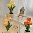 Tulip Lamp - LED Flower Table Lamp with Dimmable Touch Control | USB Rechargeable Night Light
