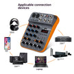 Compact Audio Mixer - 4-Channel USB Sound Card with Reverb